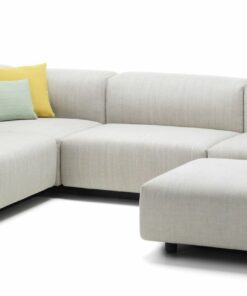 Soft Modular 3-Personers Hjørnesofa Med Skammel